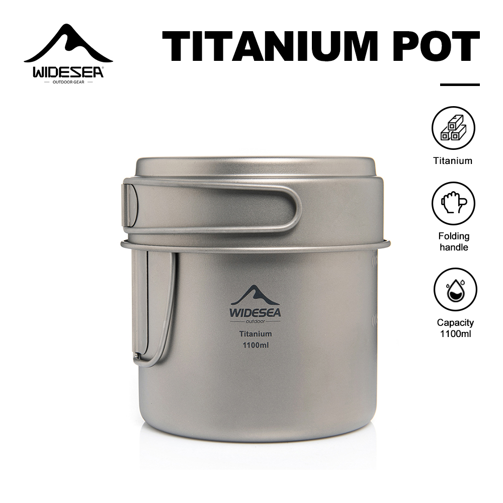 Camping Cooking Utilities - Widesea Pentola da campeggio ultraleggera in