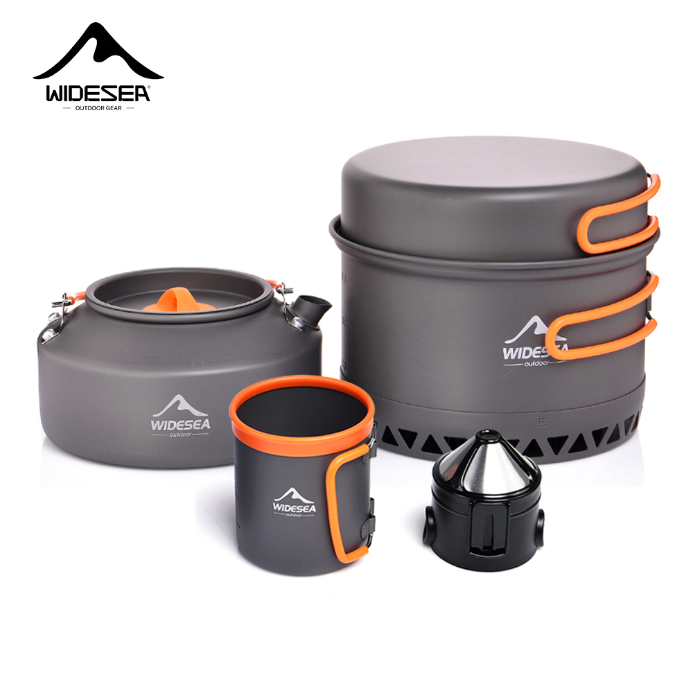 Camping Cooking Utilities - Set di stoviglie da campeggio, pentole