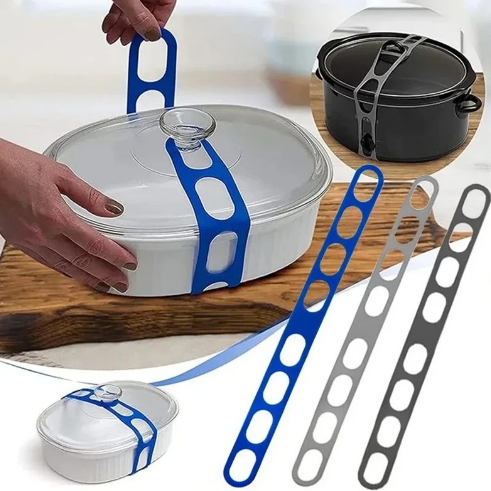Camping Cooking Utilities - Cinghia Elastica in Silicone Riutilizzabile per
