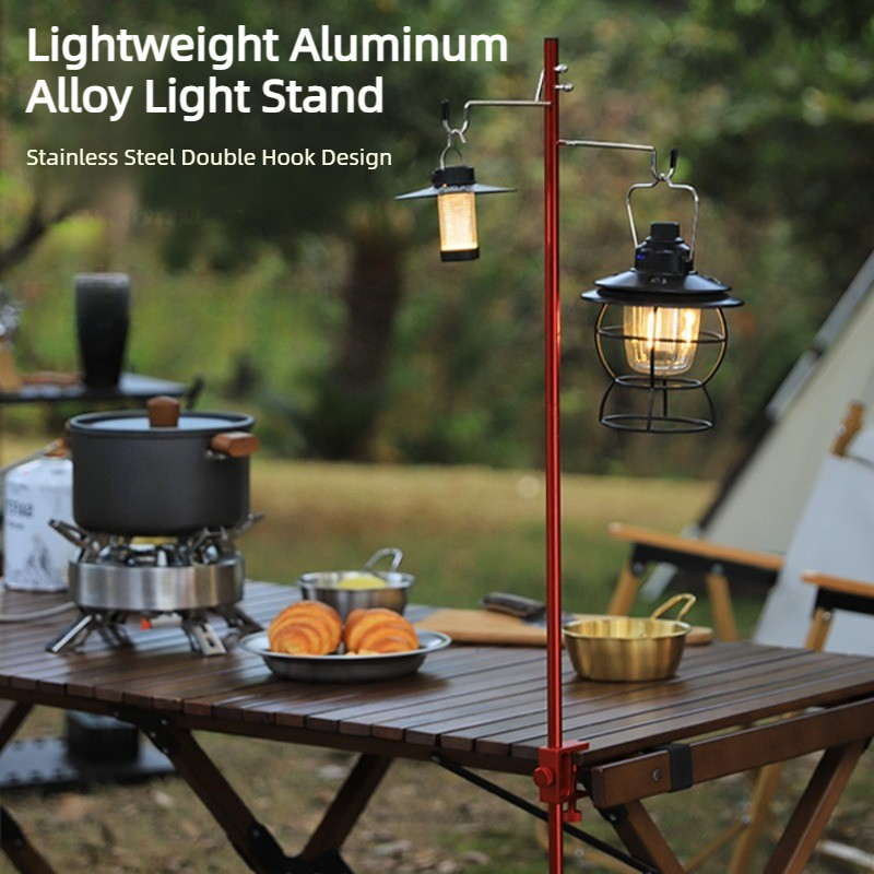 Camping Cooking Hanger - Supporto Pieghevole Portatile per Lampada da