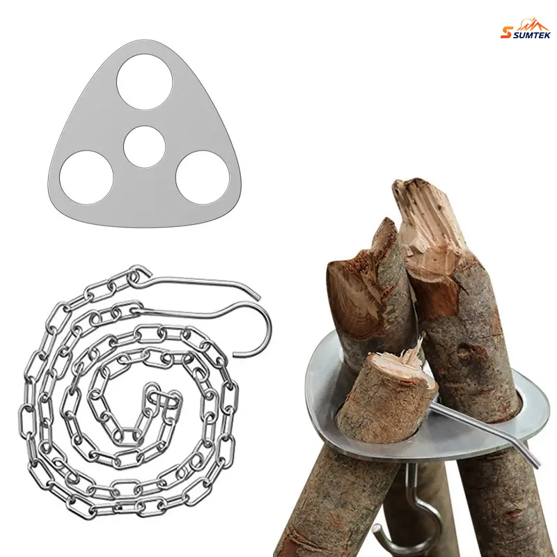Camping Cooking Hanger - Catena regolabile per treppiede da campeggio