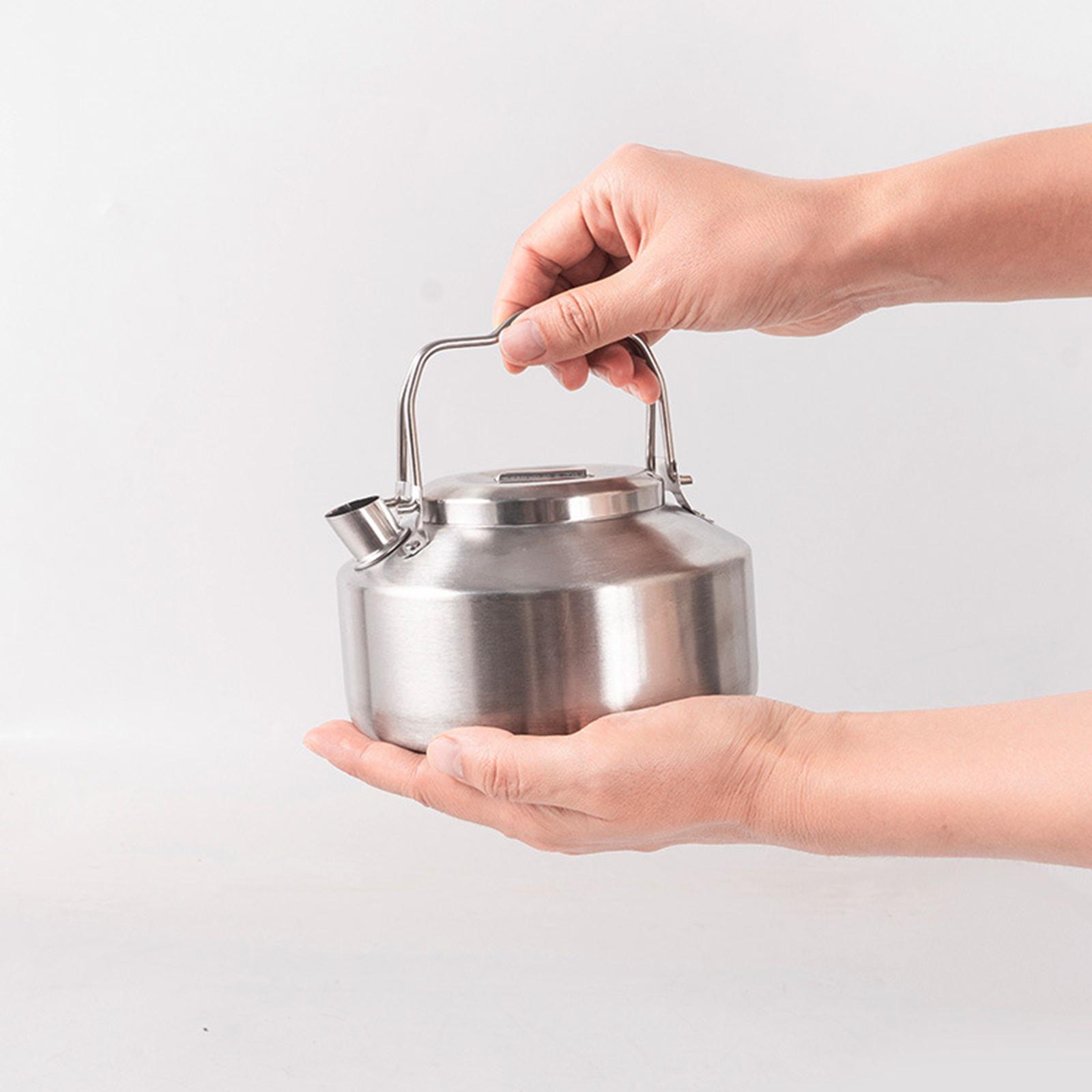 Camping Cooking Over Fire - Bollitore da campeggio da 900 ml,