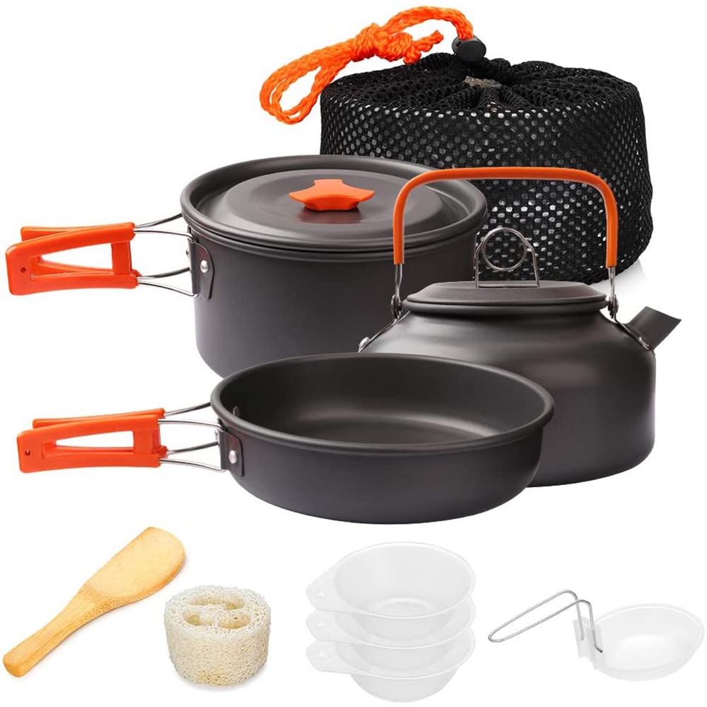 Camping Cooking Kitchen Set - 1 pz/1 set kit di pentole