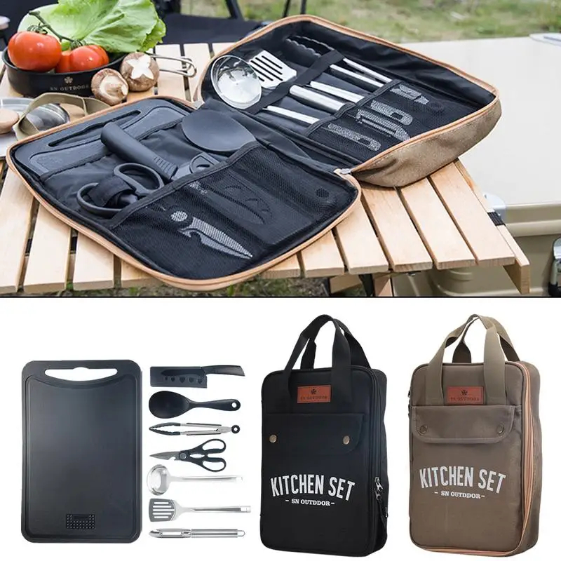 Camping Cooking Kitchen Set - Set da 8 Pezzi per Cucina