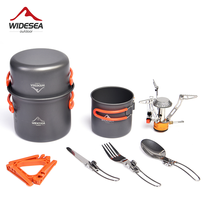 Camping Cooking Utilities - Widesea Set di pentole da campeggio