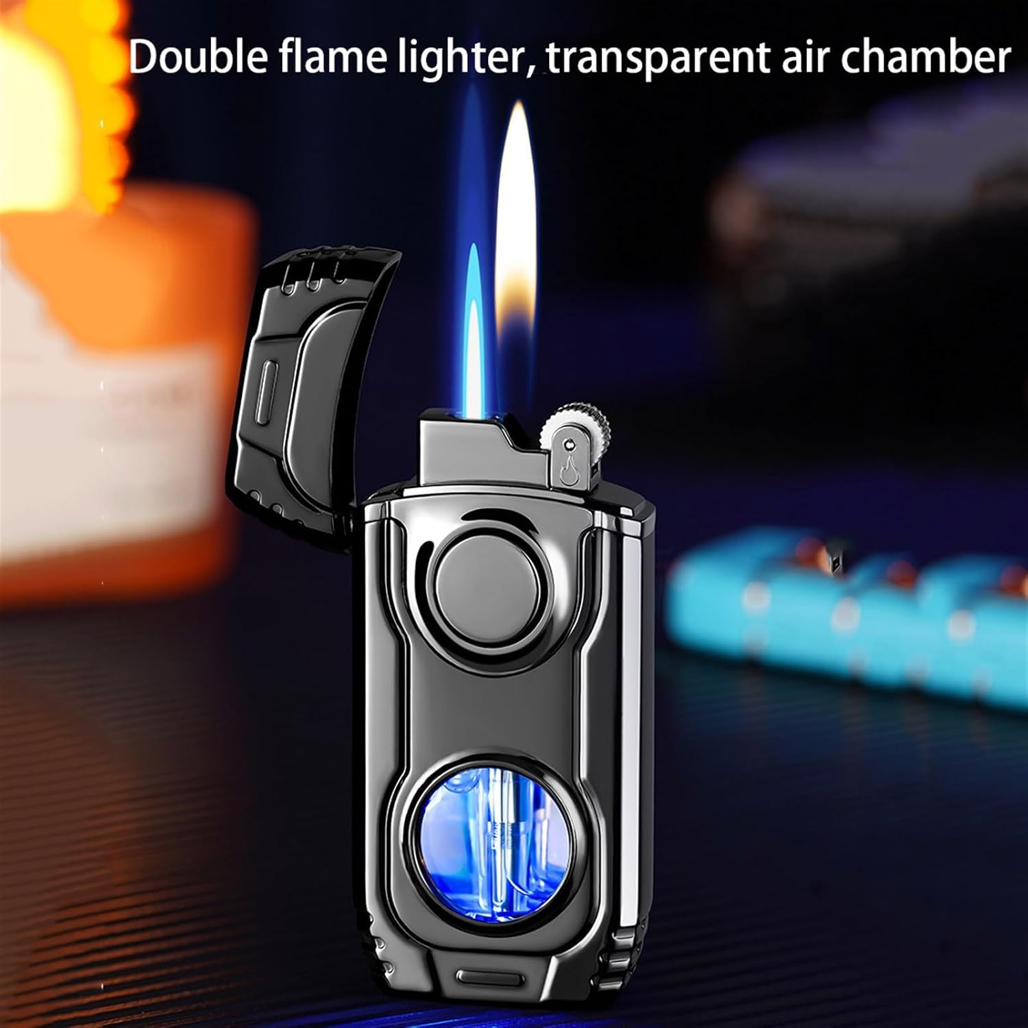 Camping Cooking Flame - Accendino senza butano, antivento, a fiamma