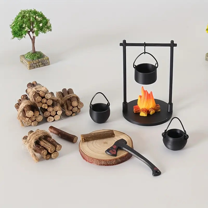 Campfire Cooking - Mini falò sospeso stufa pentola casa