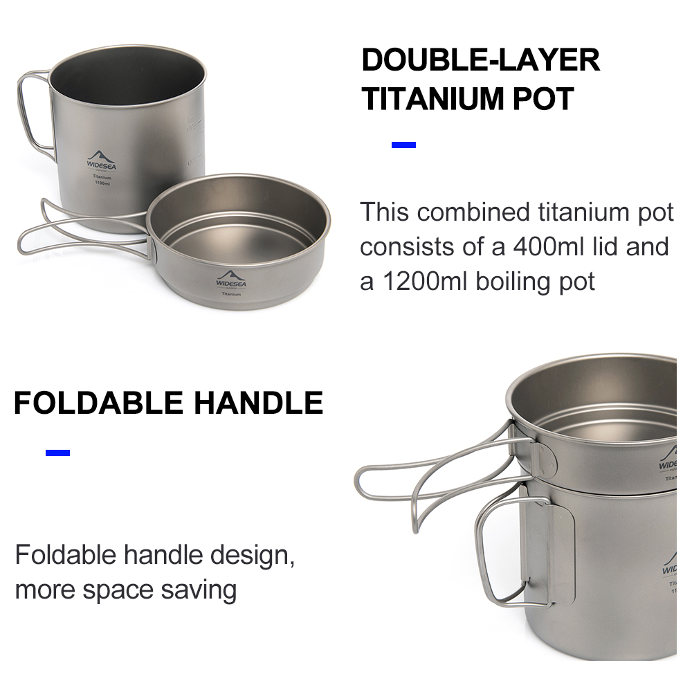 Widesea Pentola da campeggio u - Camping Cooking Utilities recensione e prezzo