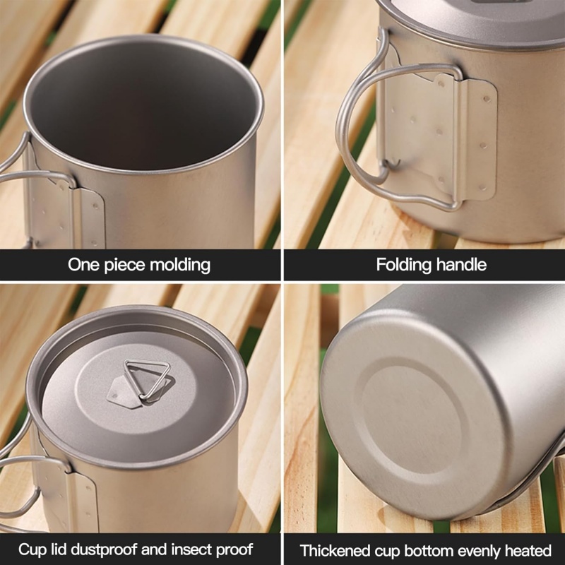 Tazza da campeggio in titanio  - Camping Cooking Backpack recensione e prezzo