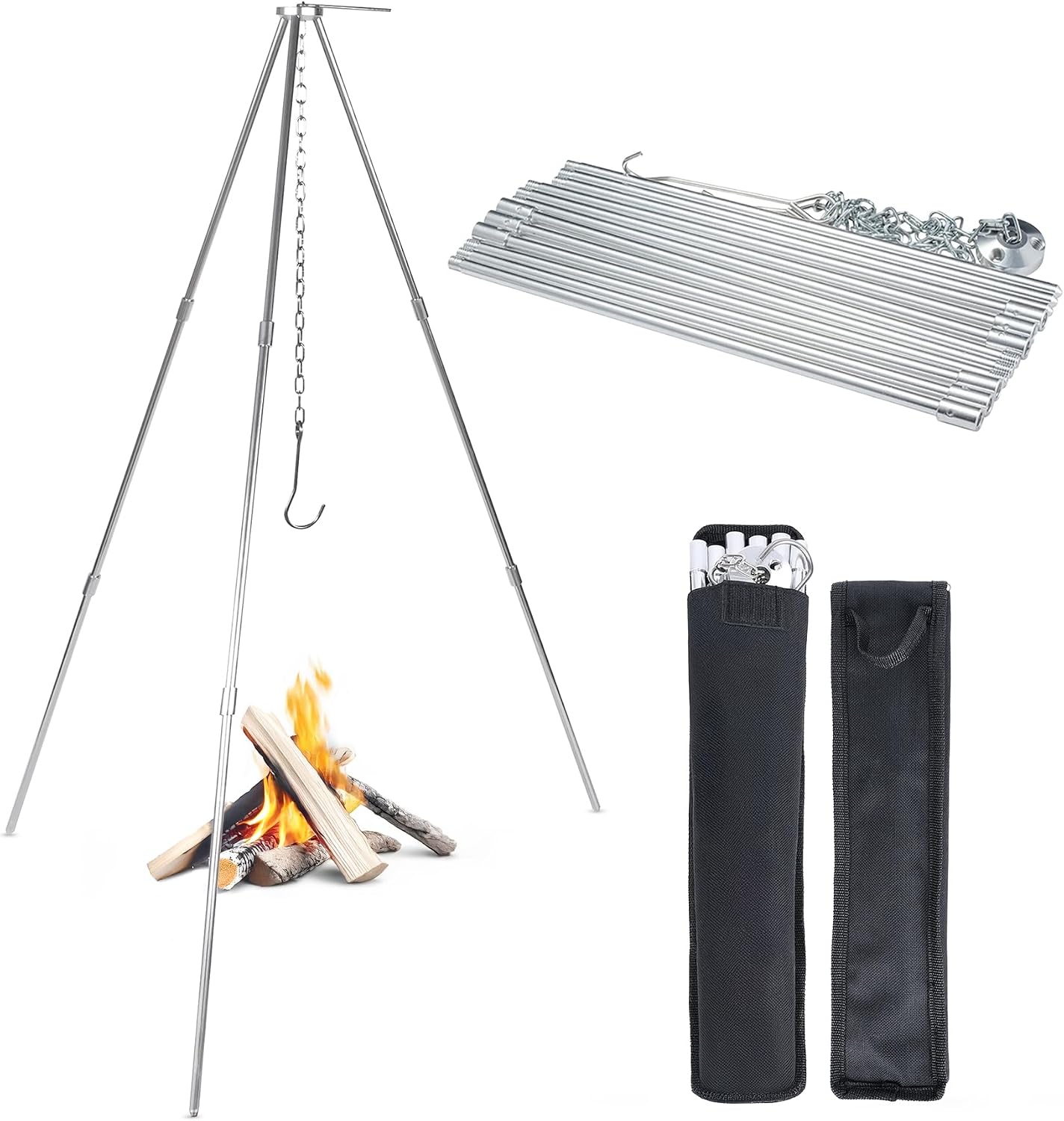 Supporto da Cucina Pieghevole  - Camping Cooking Open Fire recensione e prezzo