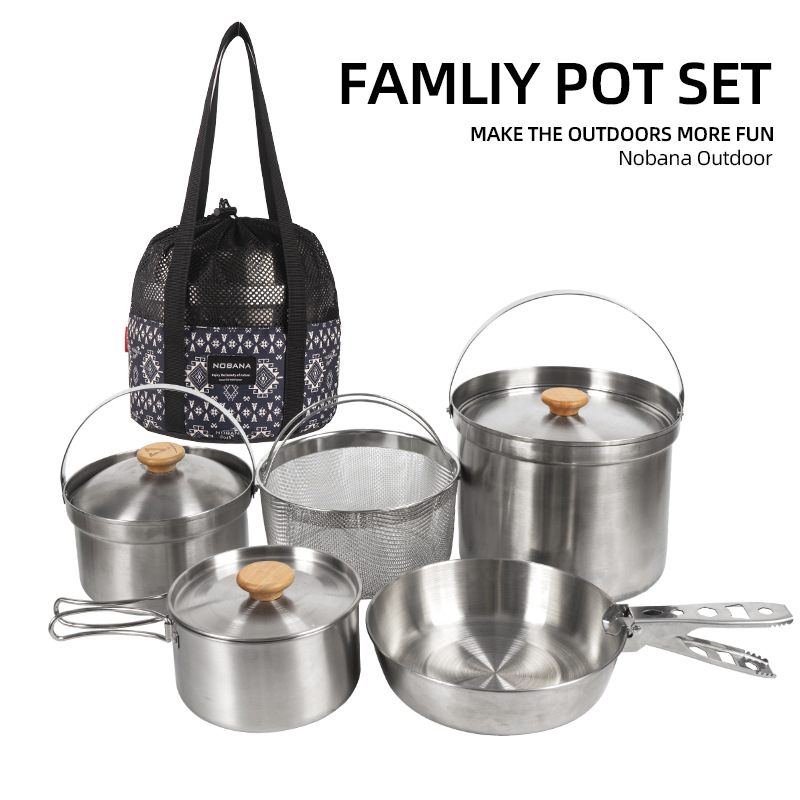 NOBANA Il più nuovo set di pen - Camping Cooking Kitchen Set recensione e prezzo