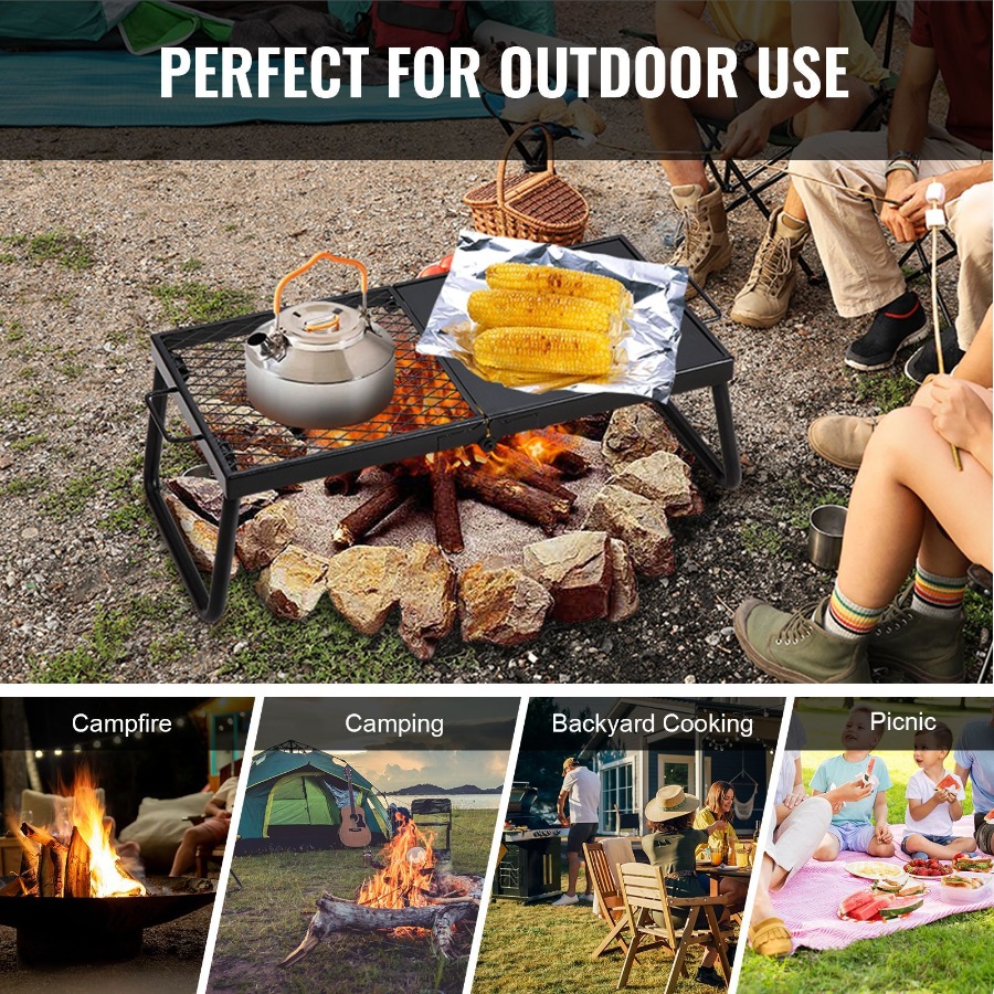 Griglia Pieghevole per Falò in - Camping Cooking Over Fire recensione e prezzo