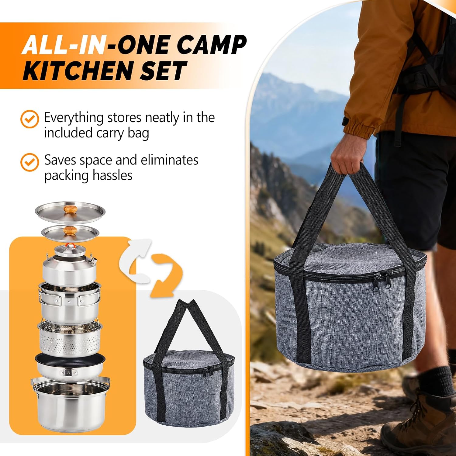 Set di 6 utensili da cucina, p - Campfire Cooking recensione e prezzo