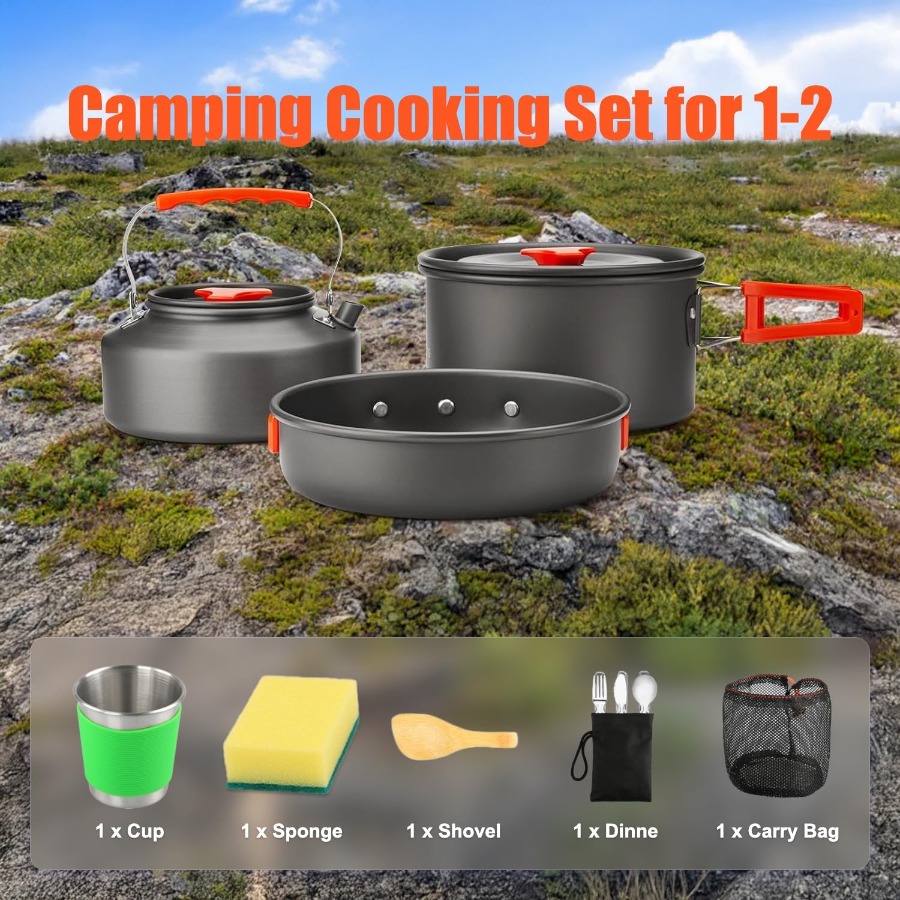Set di utensili da cucina per  - Camping Cooking Backpack recensione e prezzo