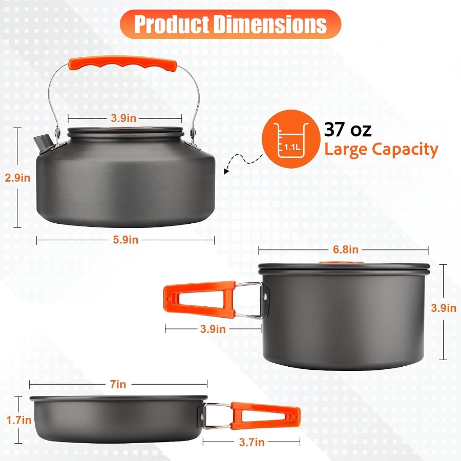 Set di utensili da cucina per  - Camping Cooking Backpack recensione e prezzo