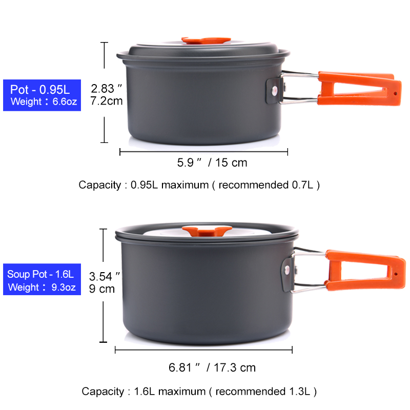 Widesea Set di pentole da camp - Camping Cooking Kitchen Set recensione e prezzo