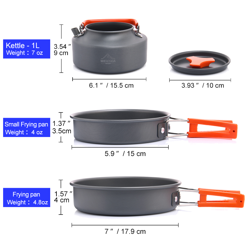 Widesea Set di pentole da camp - Camping Cooking Kitchen Set recensione e prezzo