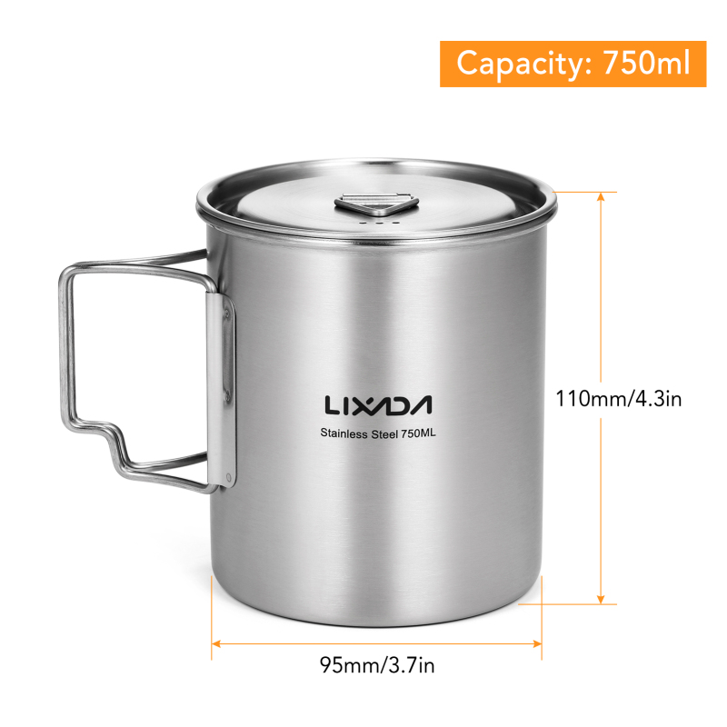 Lixada tazza da 750ml tazza da - Camping Cooking Backpack recensione e prezzo