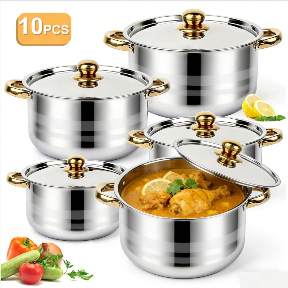 Set di pentole in acciaio inos - Camping Cooking Tool Set recensione e prezzo
