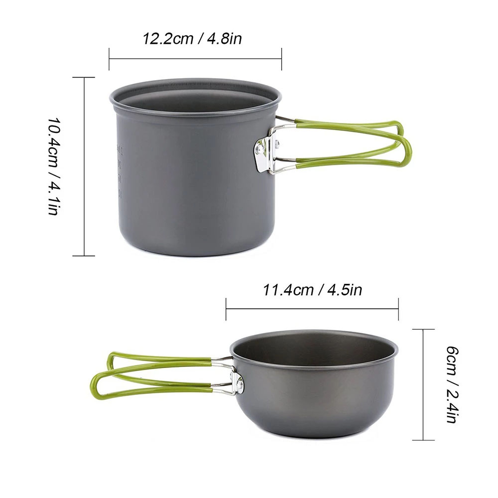 Kit di pentole da campeggio co - Camping Cooking Kitchen Set recensione e prezzo